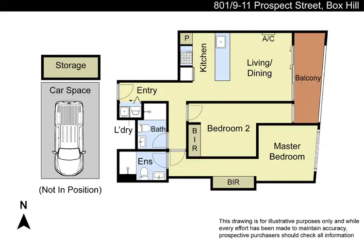 Floorplan of Homely apartment listing, 801/9-11 Prospect Street, Box Hill VIC 3128