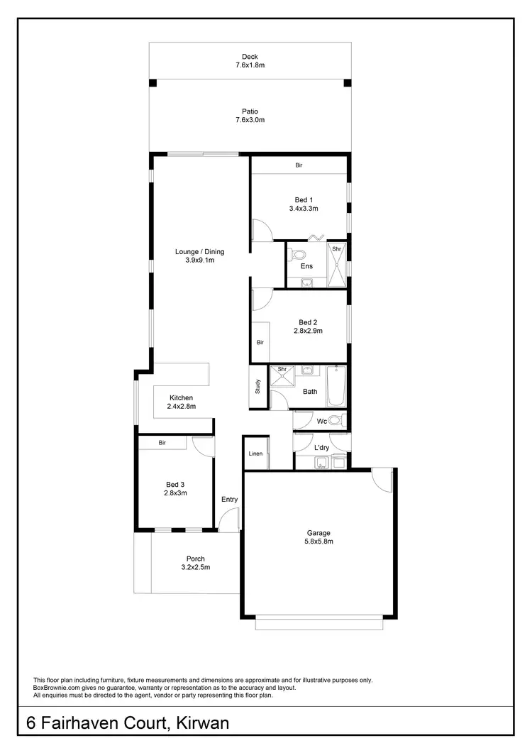 Floorplan of Homely house listing, 6 Fairhaven Court, Kirwan QLD 4817