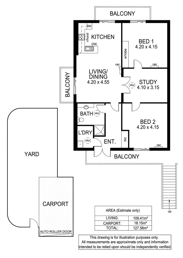 Floorplan of Homely apartment listing, 7/121 Hendrie Street, Morphettville SA 5043