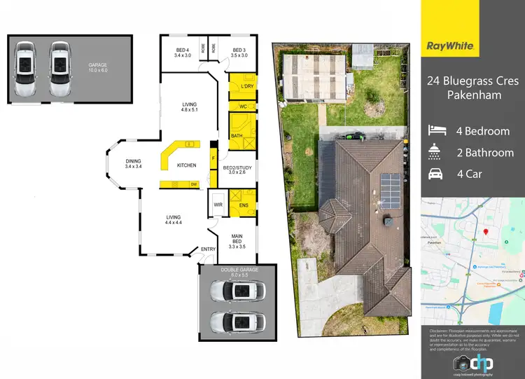 Floorplan of Homely house listing, 24 Bluegrass Crescent, Pakenham VIC 3810