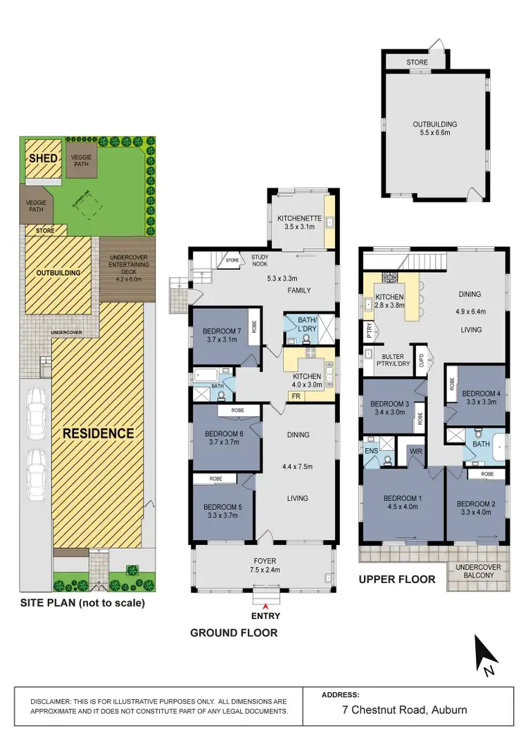 Floorplan of Homely house listing, 7 Chestnut Road, Auburn NSW 2144