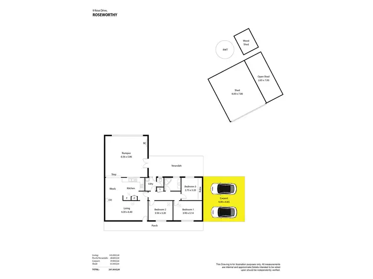 Floorplan of Homely other listing, 9 Rose Drive, Roseworthy SA 5371