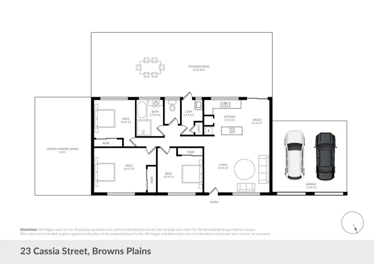 Floorplan of Homely house listing, 23 Cassia Street, Browns Plains QLD 4118