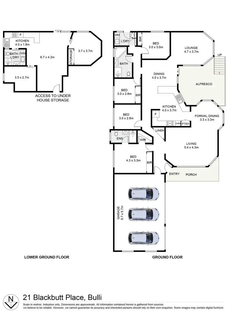 Floorplan of Homely house listing, 21 Blackbutt Place, Bulli NSW 2516