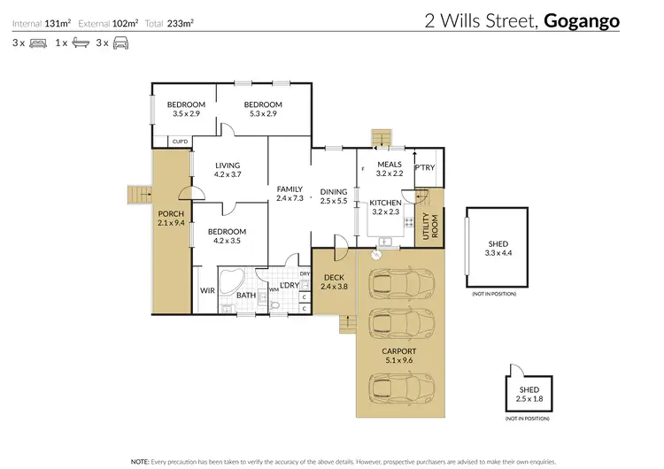 Floorplan of Homely house listing, 2 Wills Street, Gogango QLD 4702