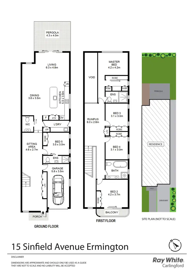 Floorplan of Homely semi-detached listing, 15 Sinfield Street, Ermington NSW 2115