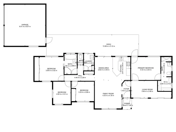 Floorplan of Homely house listing, 1 Monique Avenue, Avoca QLD 4670
