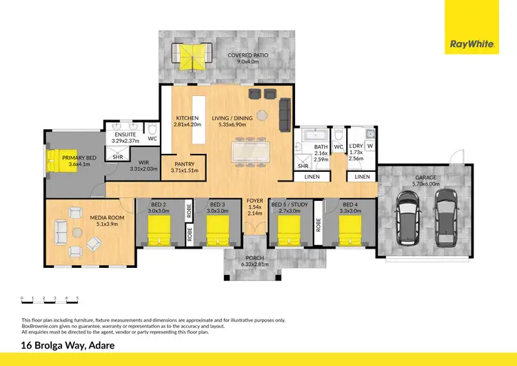 Floorplan of Homely rural property listing, 16 Brolga Way, Adare QLD 4343