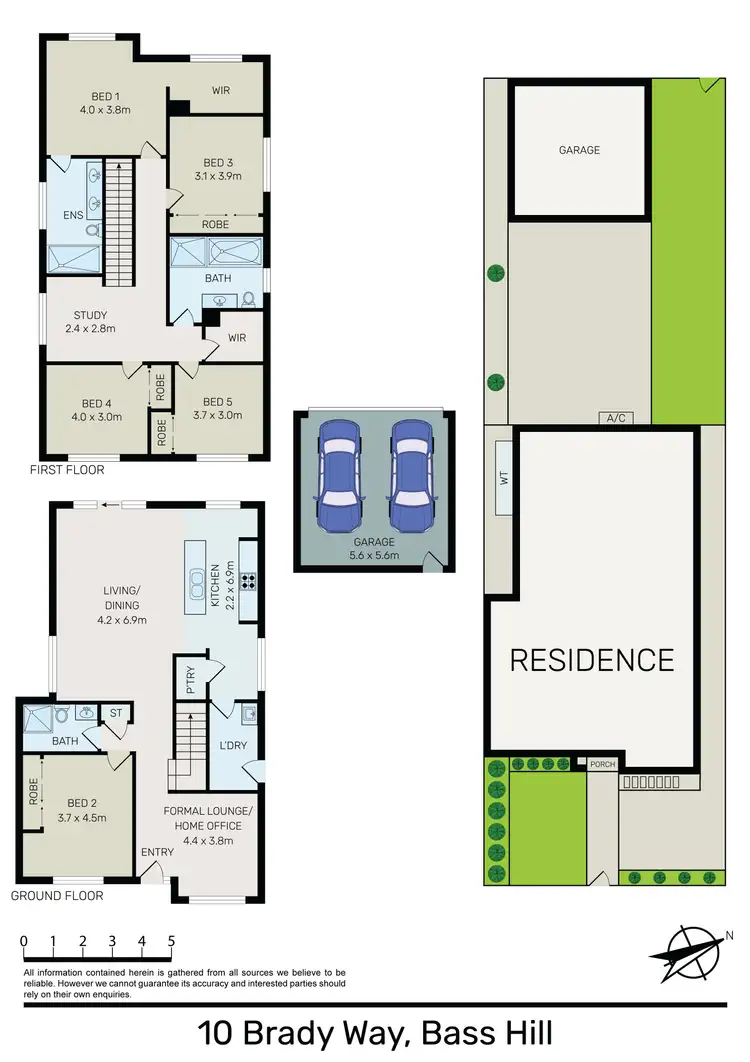 Floorplan of Homely house listing, 10 Brady Way, Bass Hill NSW 2197