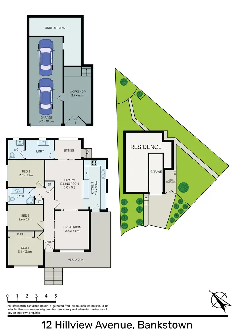 Floorplan of Homely house listing, 12 Hillview Avenue, Bankstown NSW 2200