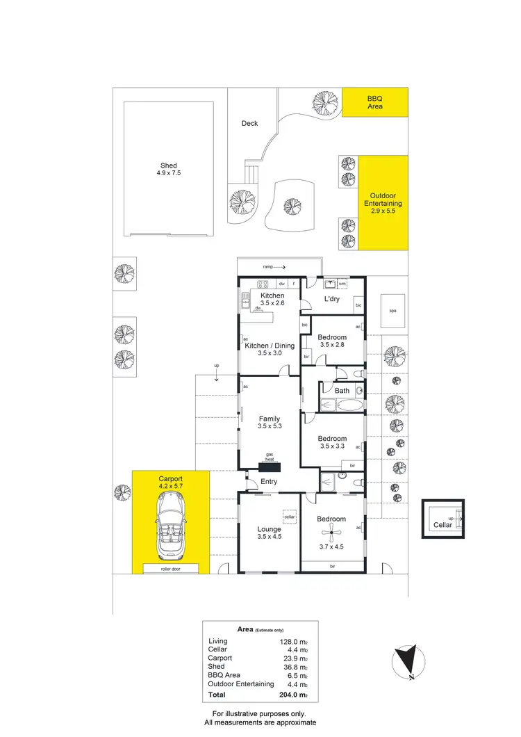 Floorplan of Homely house listing, 46 Emery Road, Campbelltown SA 5074