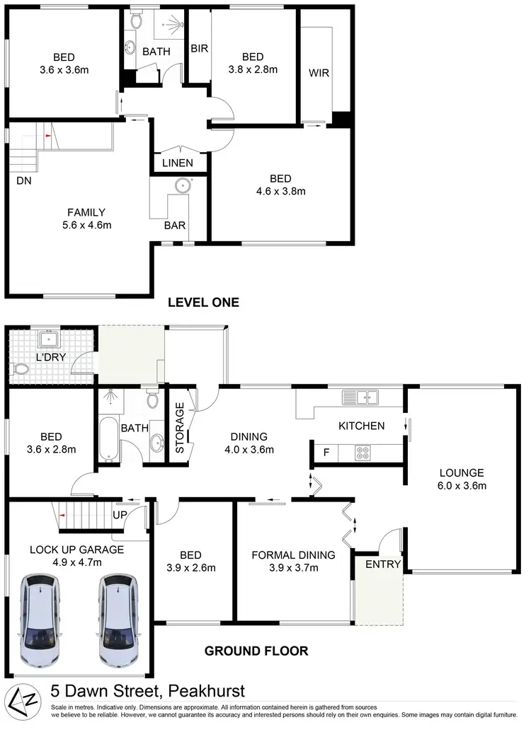 Floorplan of Homely house listing, 5 Dawn Street, Peakhurst NSW 2210