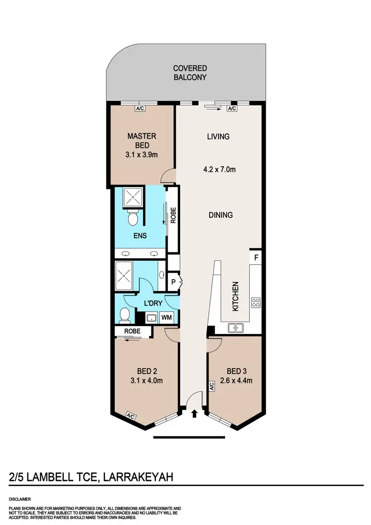 Floorplan of Homely apartment listing, 2/5 Lambell Terrace, Larrakeyah NT 820