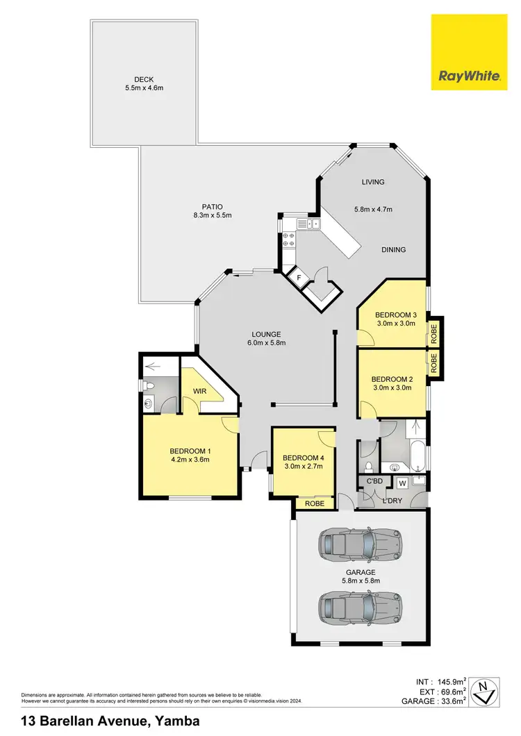Floorplan of Homely house listing, 13 Barellan Avenue, Yamba NSW 2464