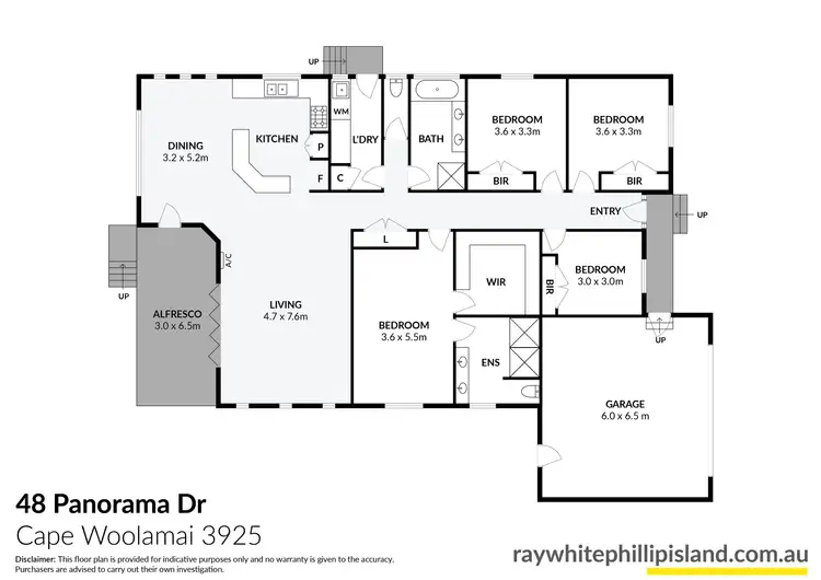 Floorplan of Homely house listing, 48 Panorama Drive, Cape Woolamai VIC 3925