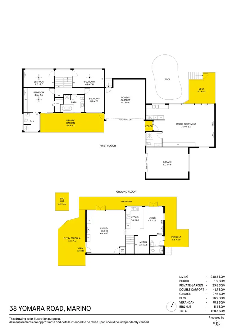 Floorplan of Homely house listing, 38 Yomara Road, Marino SA 5049