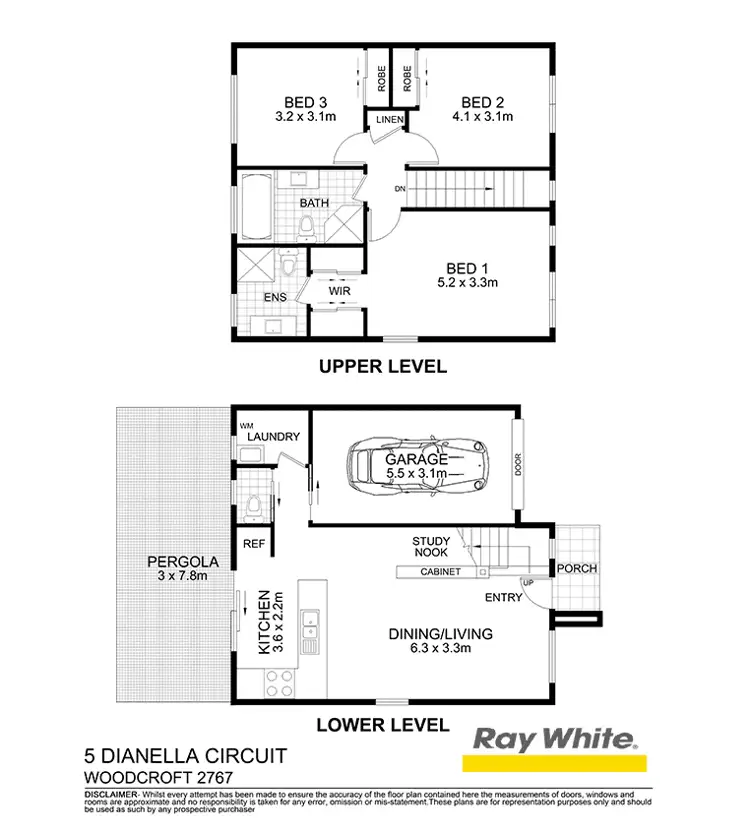 Floorplan of Homely house listing, 5 Dianella Circuit, Woodcroft NSW 2767