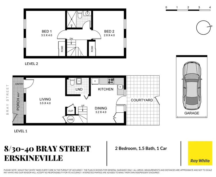 Floorplan of Homely townhouse listing, 8/30-40 Bray Street, Erskineville NSW 2043