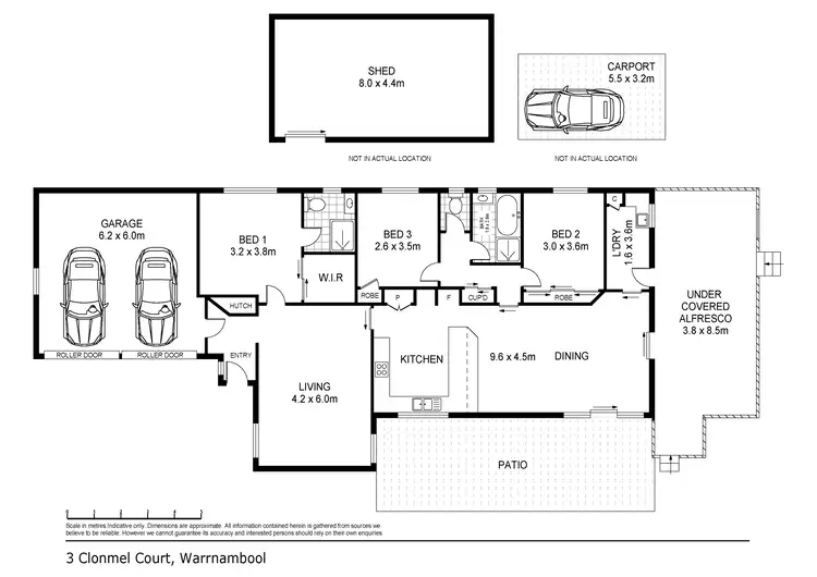 Floorplan of Homely house listing, 3 Clonmel Court, Warrnambool VIC 3280