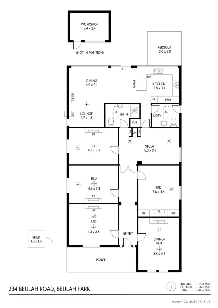 Floorplan of Homely house listing, 234 Beulah Road, Beulah Park SA 5067