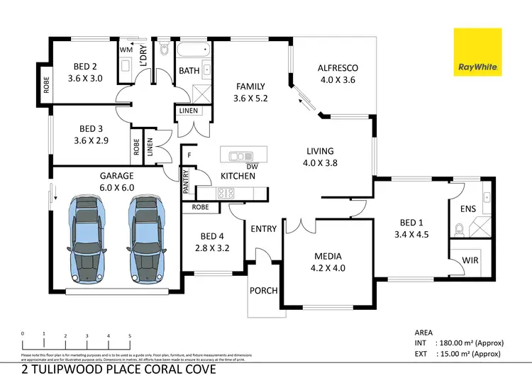 Floorplan of Homely house listing, 2 Tulipwood Place, Coral Cove QLD 4670