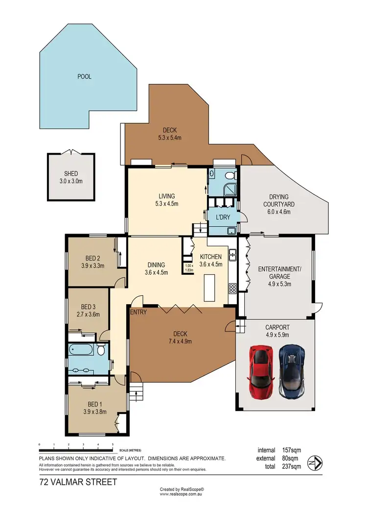 Floorplan of Homely house listing, 72 Valmar Street, Upper Mount Gravatt QLD 4122