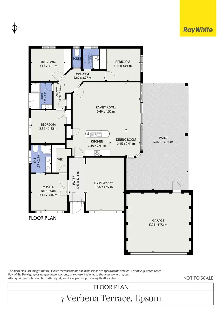 Floorplan of Homely house listing, 7 Verbena Terrace, Epsom VIC 3551