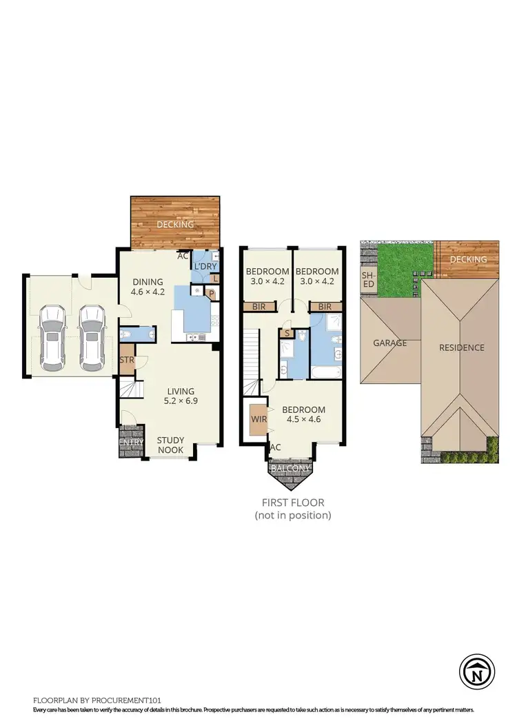 Floorplan of Homely townhouse listing, 23 Kingswood Rise, Box Hill South VIC 3128