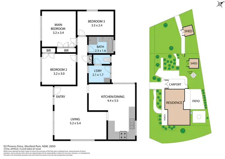 Floorplan of Homely house listing, 52 Pinaroo Drive, Glenfield Park NSW 2650