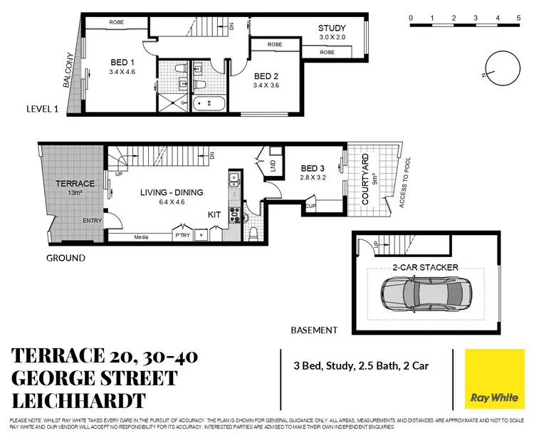 Floorplan of Homely townhouse listing, Terrace 20, 30-40 George Street, Leichhardt NSW 2040