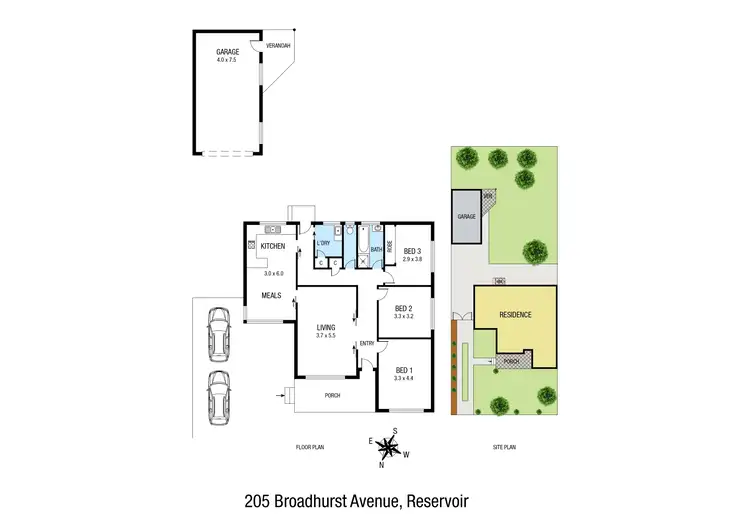 Floorplan of Homely house listing, 205 Broadhurst Avenue, Reservoir VIC 3073