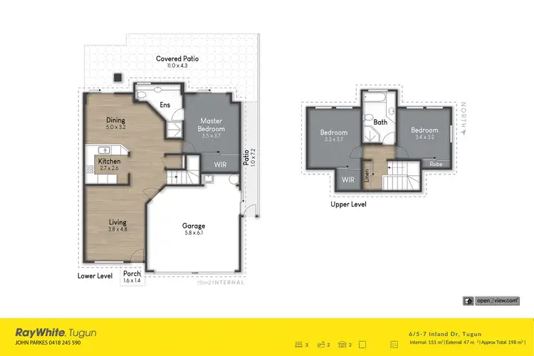 Floorplan of Homely townhouse listing, 6/5-7 Inland Drive, Tugun QLD 4224