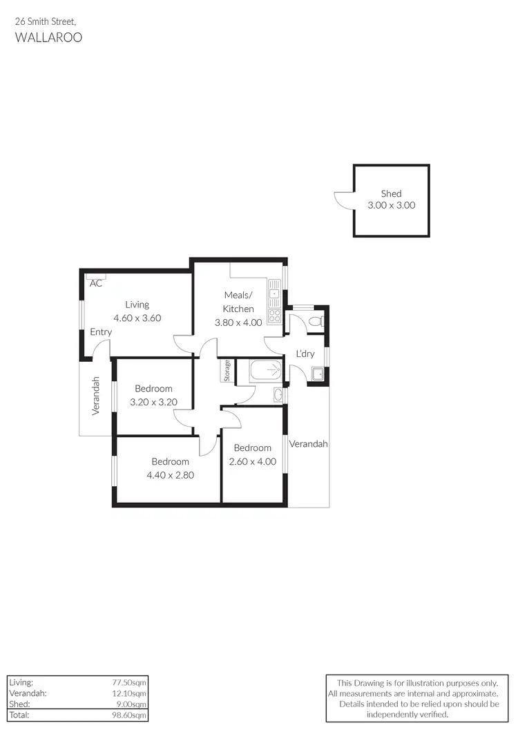 Floorplan of Homely house listing, 26 Smith Street, Wallaroo SA 5556