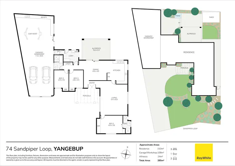 Floorplan of Homely house listing, 74 Sandpiper Loop, Yangebup WA 6164