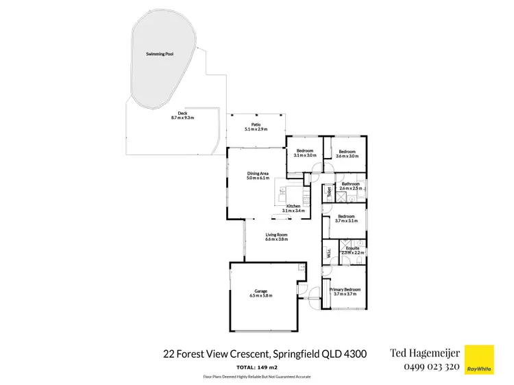 Floorplan of Homely house listing, 22 Forest View Crescent, Springfield QLD 4300