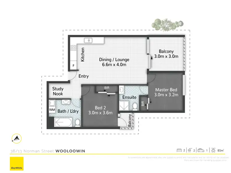 Floorplan of Homely unit listing, 36/13 Norman Street, Wooloowin QLD 4030