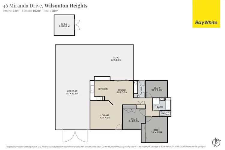 Floorplan of Homely house listing, 46 Miranda Drive, Wilsonton Heights QLD 4350