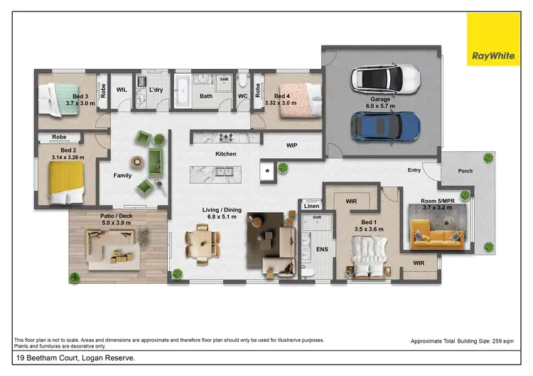 Floorplan of Homely house listing, 19 Beetham Court, Logan Reserve QLD 4133