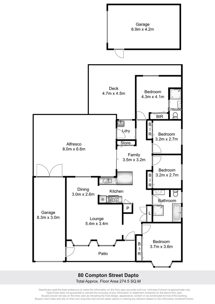 Floorplan of Homely house listing, 80 Compton Street, Dapto NSW 2530
