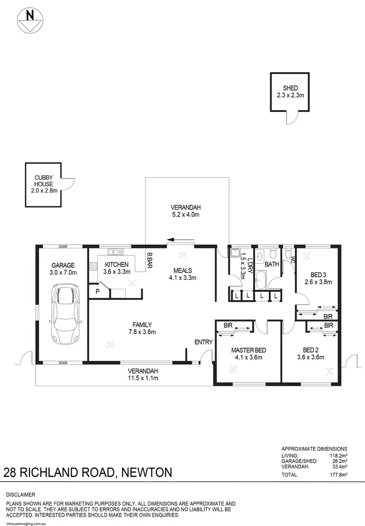 Floorplan of Homely house listing, 28 Richland Road, Newton SA 5074