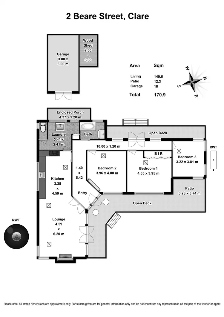Floorplan of Homely house listing, 2 Beare Street, Clare SA 5453