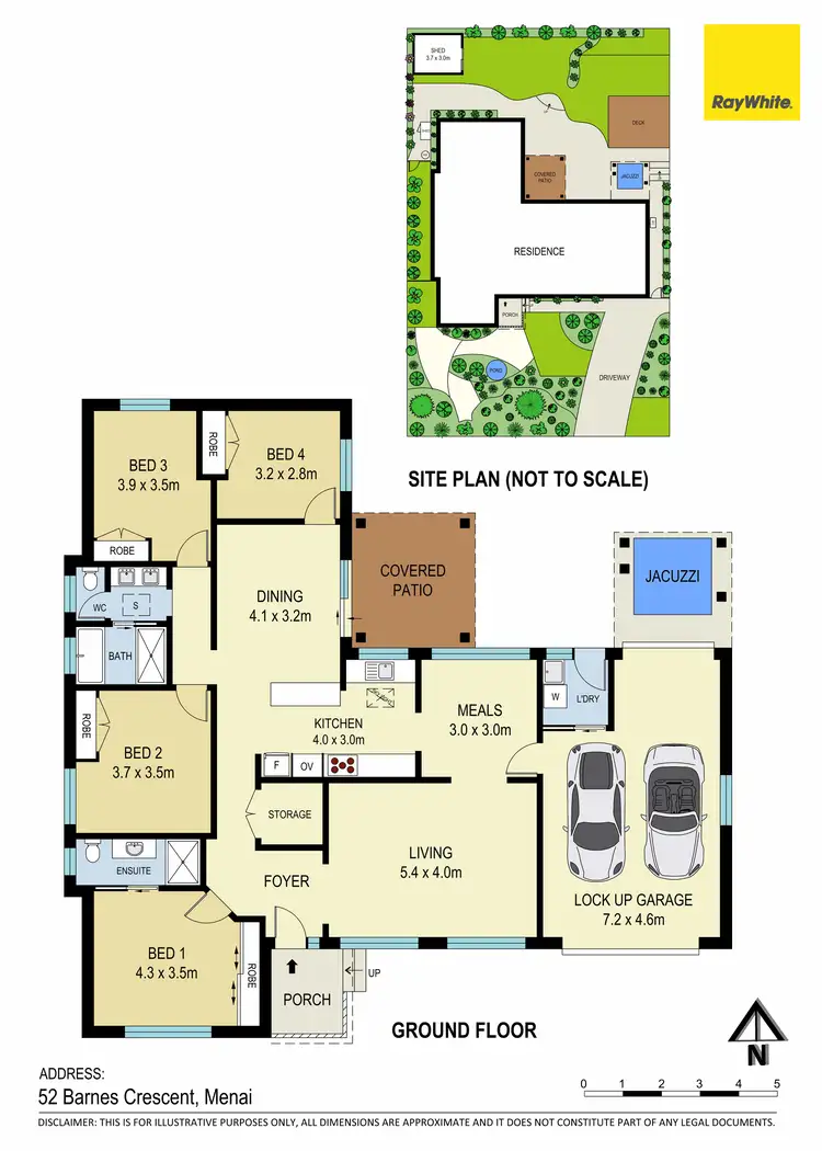 Floorplan of Homely house listing, 52 Barnes Crescent, Menai NSW 2234