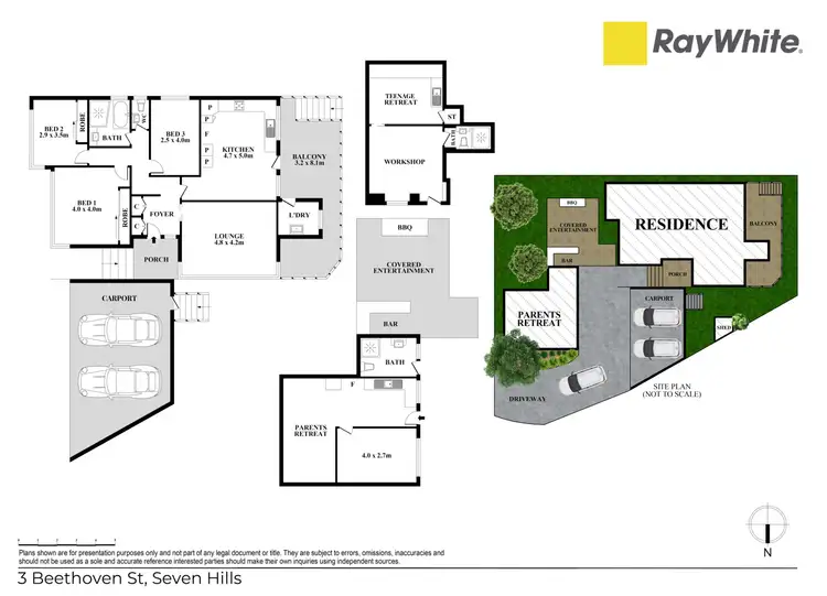 Floorplan of Homely house listing, 3 Beethoven Street, Seven Hills NSW 2147