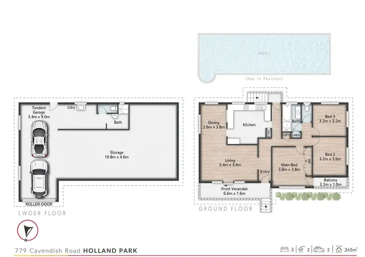 Floorplan of Homely house listing, 779 Cavendish Road, Holland Park QLD 4121