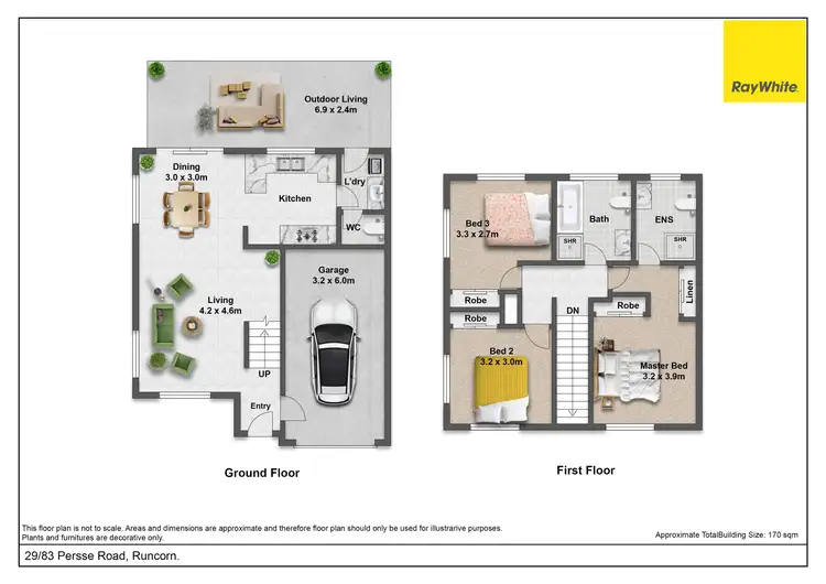 Floorplan of Homely townhouse listing, 29/83 Persse Road, Runcorn QLD 4113