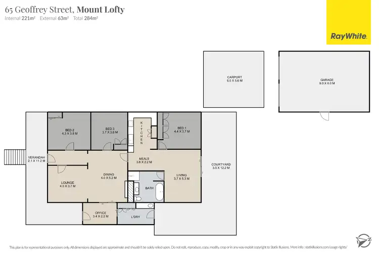 Floorplan of Homely house listing, 65 Geoffrey Street, Mount Lofty QLD 4350