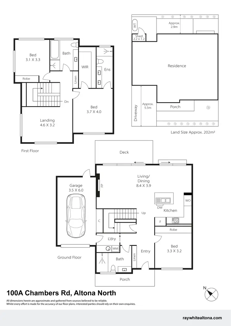 Floorplan of Homely townhouse listing, 100A Chambers Road, Altona North VIC 3025