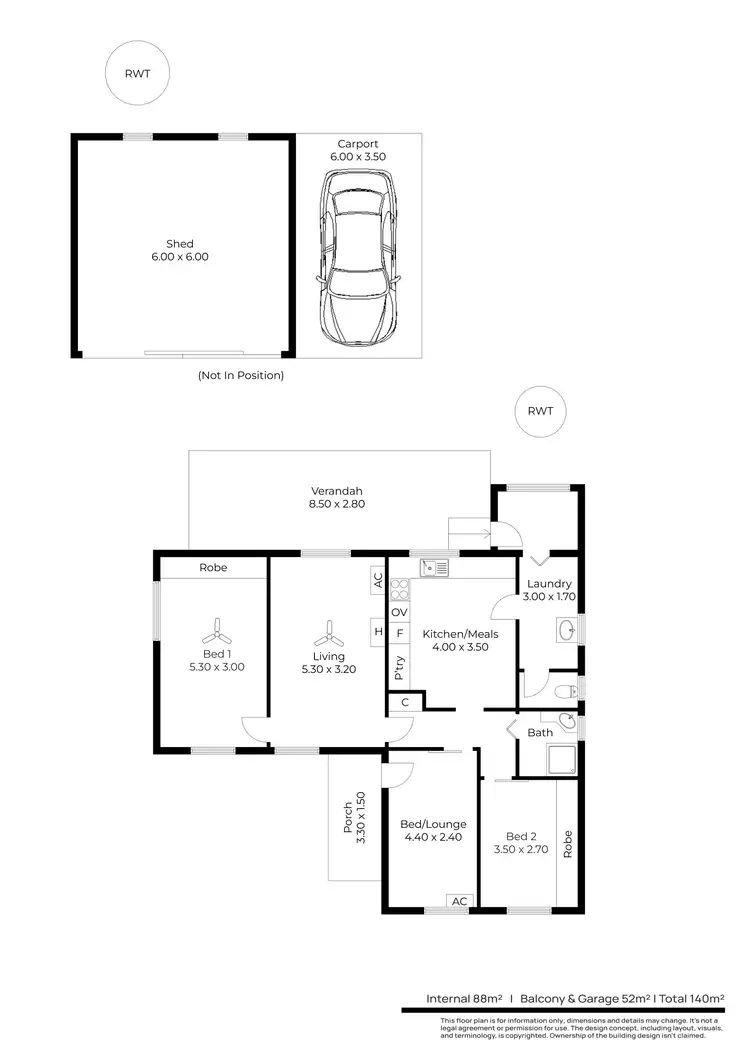 Floorplan of Homely house listing, 17 Ramsay Avenue, Hillcrest SA 5086