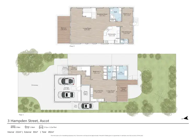 Floorplan of Homely house listing, 3 Hampden Street, Ascot QLD 4007