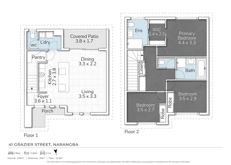 Floorplan of Homely house listing, 41 Grazier Street, Narangba QLD 4504